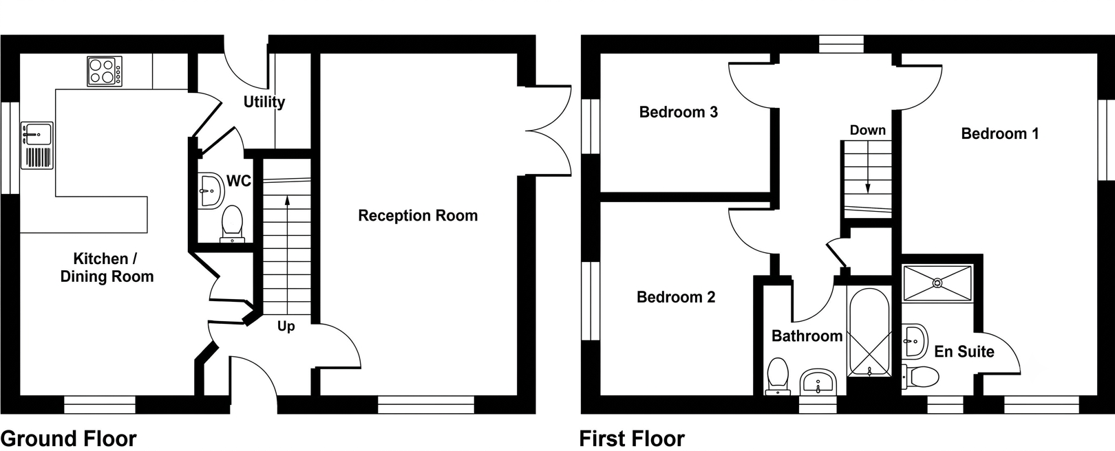 3 Bedroom Modern House Floorplan | MyFloorQuote